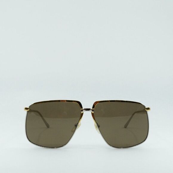 💯 NEW GUCCI GG0365S 002 GOLD BROWN UNISEX SUNGLASSES - Picture 4 of 12
